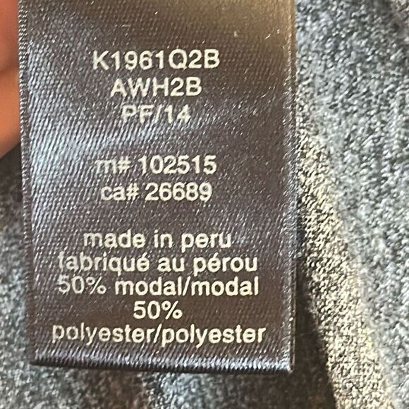 John Varvatos USA Heather  Gray  Long Sleeve Tshirt Hoodie size XL - Picture 5 of 6